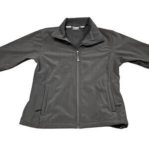 Mossi Softshell Jacket XL Black Fleece Lined Full Zip Outdoor Utility‎ Workwear